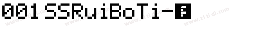 001 SSRuiBoTi字体转换